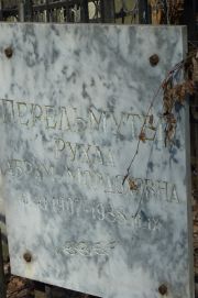 Перельмутер Рухла Абрам-Мордоховна, Москва, Востряковское кладбище